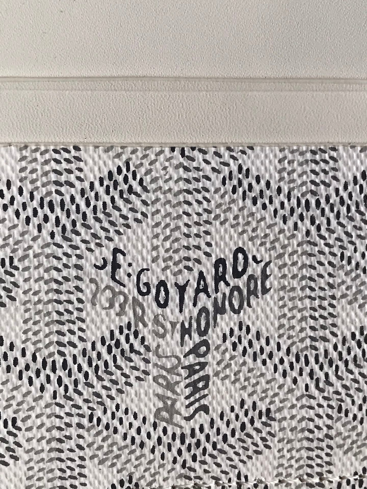 Goya Saint-Sulpice Card Wallet 11cm White Canvas
