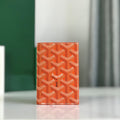 Goyard Saint-Pierre Card Wallet 11cm Orange Canvas