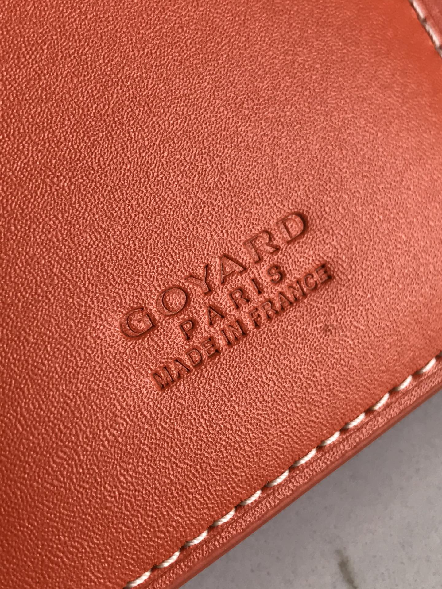 Goyard Saint-Pierre Card Wallet 11cm Orange Canvas