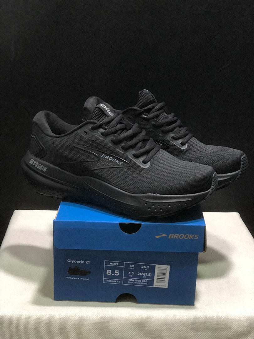 Brooks Glycerin 21 Neutral Road Running Shoes Triple Black