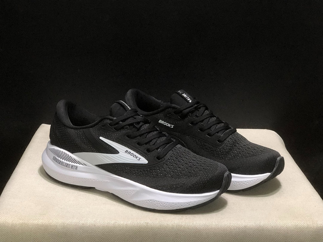 Brooks Adrenaline GTS 24 Support Road Running Shoes Black White