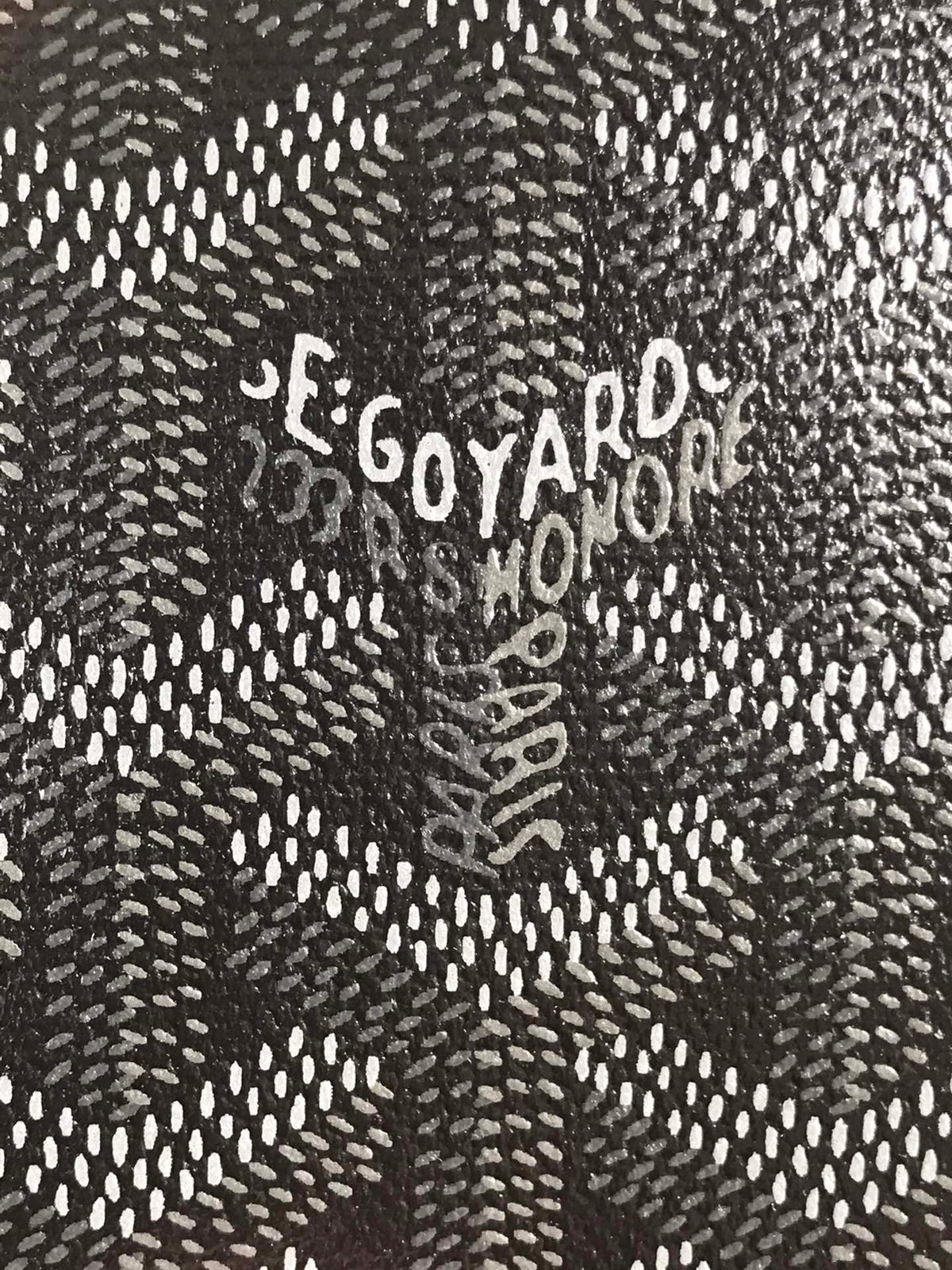 Goyard Victoire Wallet 11cm Black Red Canvas & Cafskin
