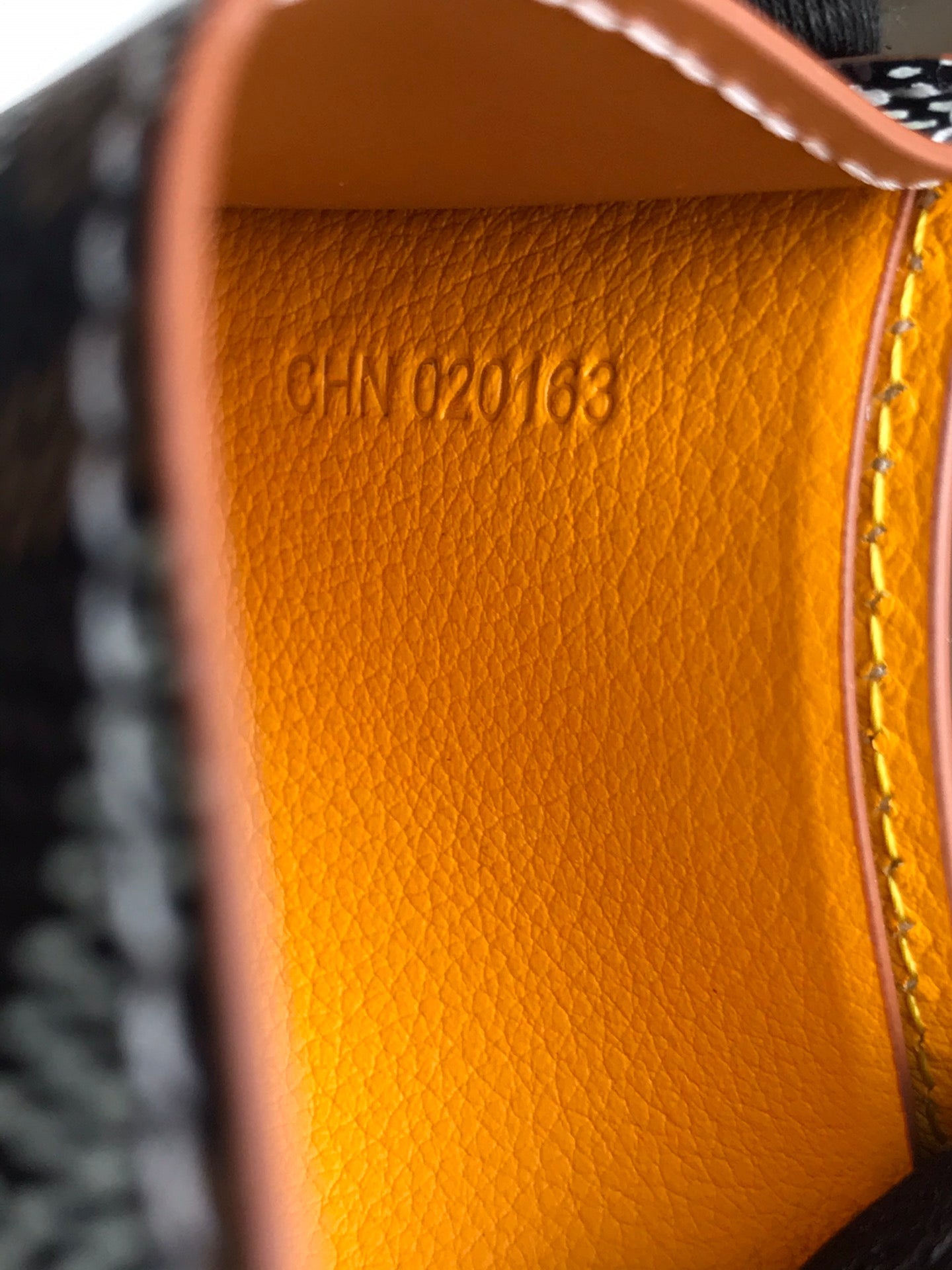 Goyard Victoire Wallet 11cm Black Tan Canvas & Cafskin