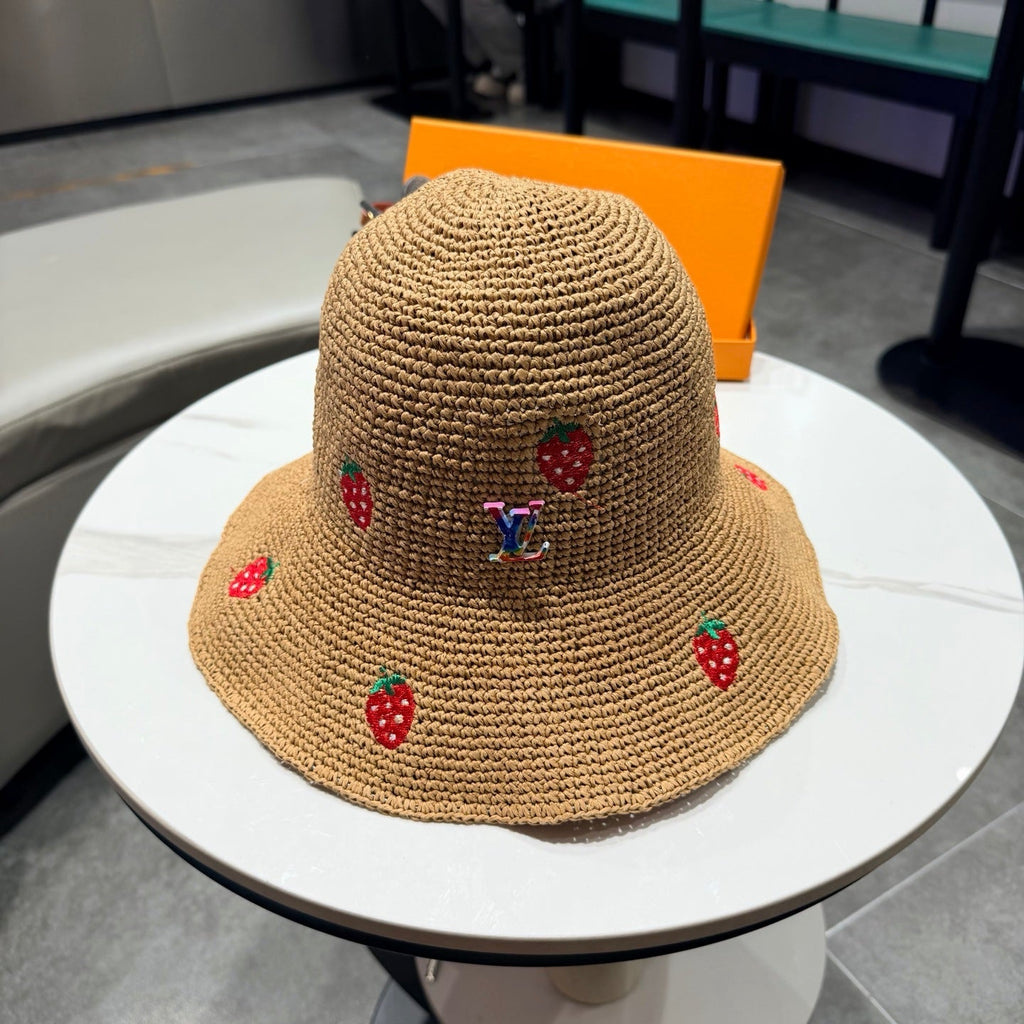 LV Fisherman's Hat Camel in Woven 207169
