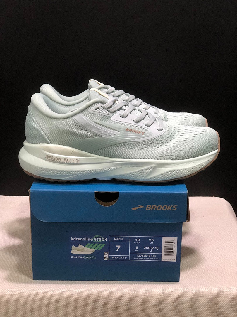 Brooks Adrenaline GTS 24 Support Road Running Shoes Mint Green Cream