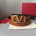 VLOGO SIGNATURE REVERSIBLE 40MM BLACK BROWN CALFSKIN