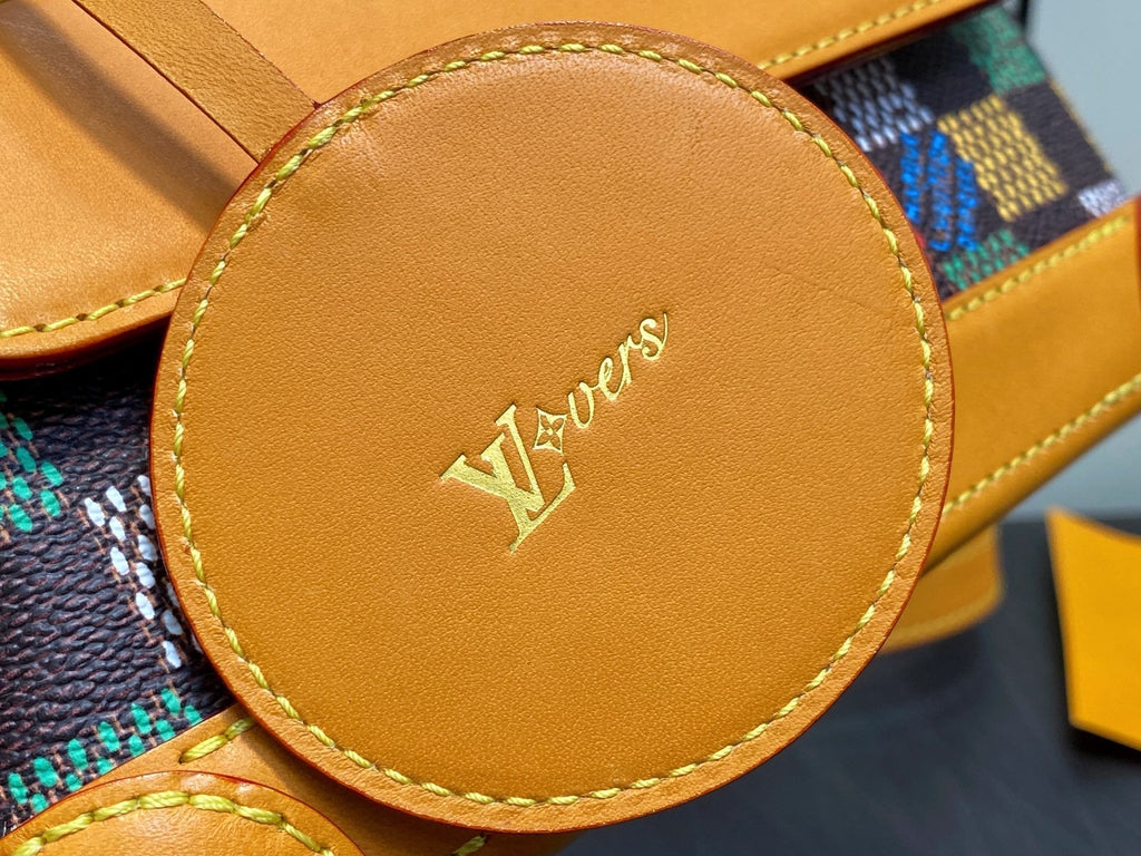 LV Steamer East West Wearable Wallet Multicolor Canvas Cowhide 332878