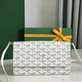 Goyard Varenne Continental Wallet White Canvas & Calfskin
