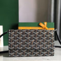 Goyard Varenne Continental Wallet Black Canvas & Calfskin