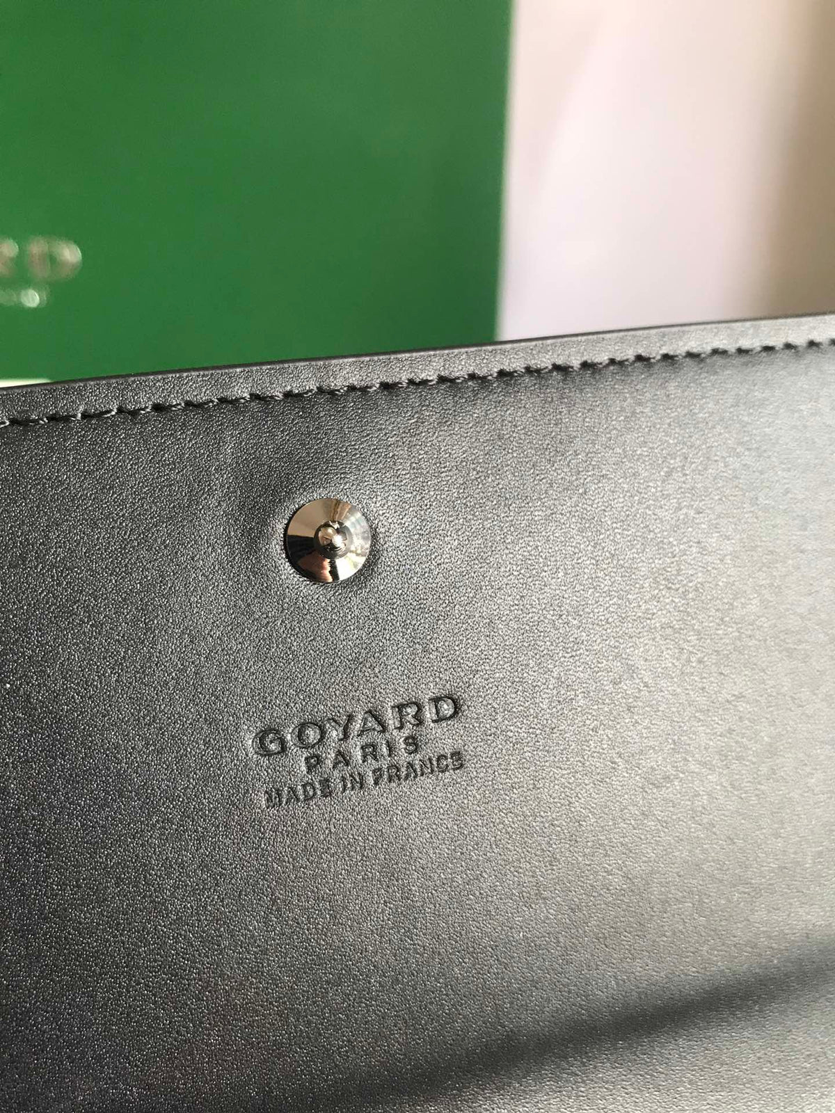 Goyard Varenne Continental Wallet Black Canvas & Calfskin