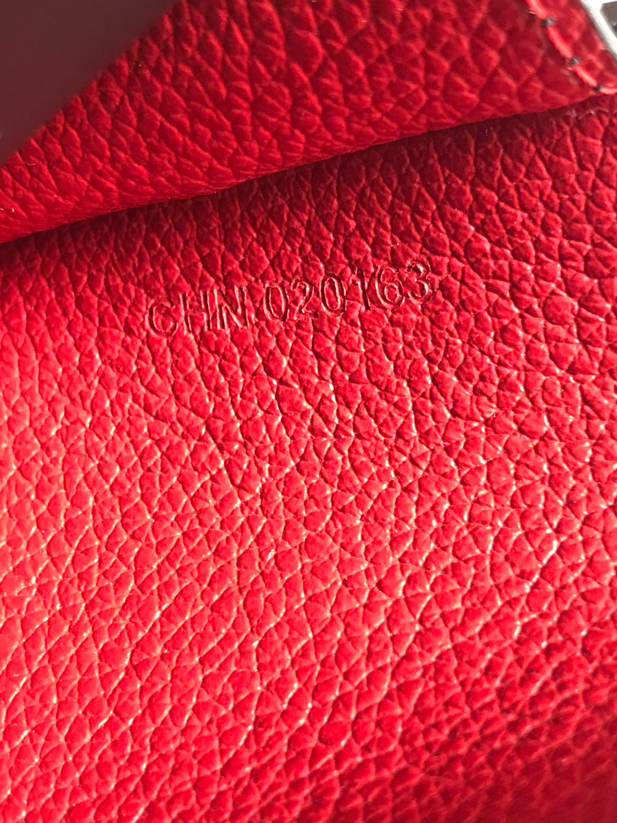Goyard Malesherbes Card Wallet 10cm Black Red Canvas & Calfskin