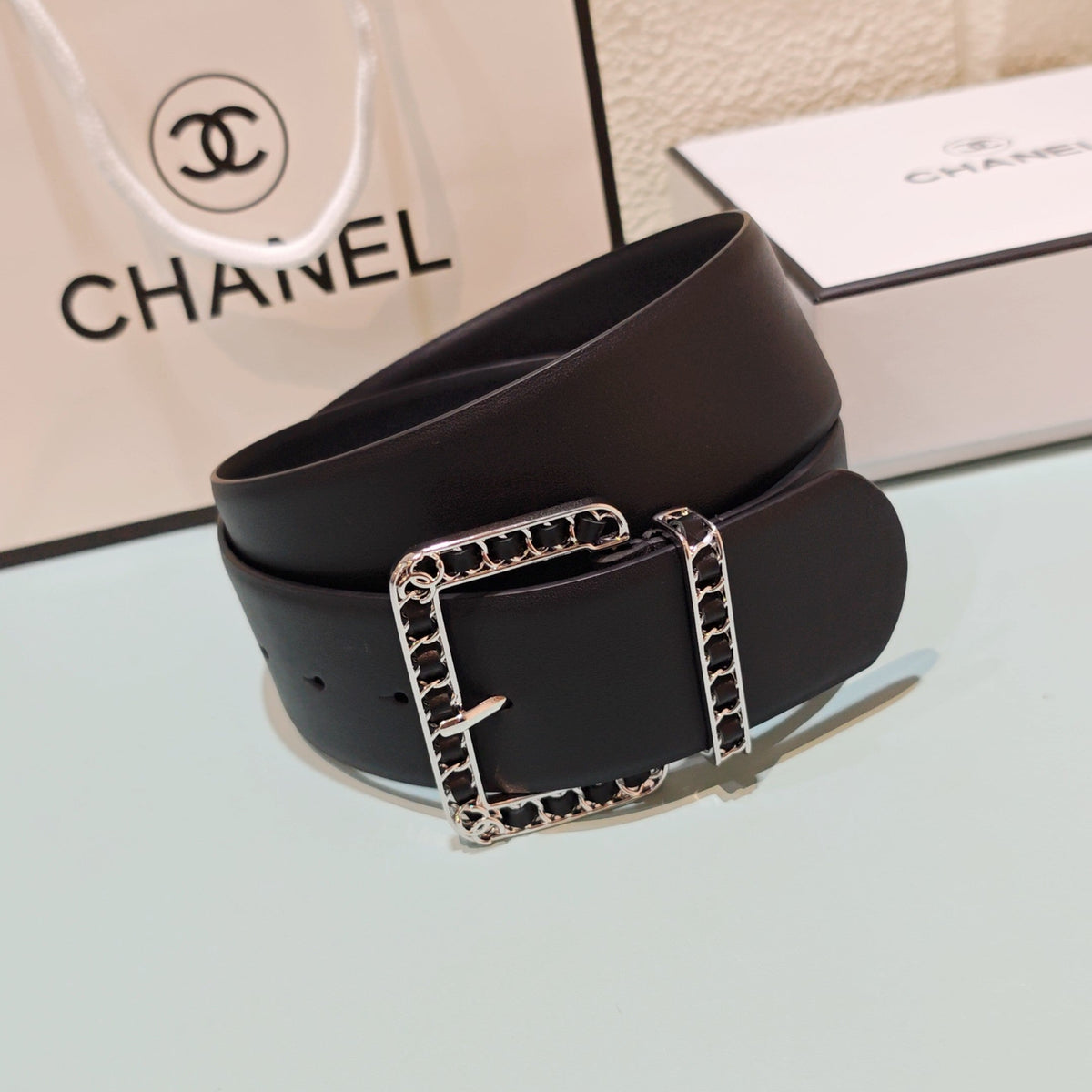 CC Belt 5.0 Prong Buckle Dark Brown Leather 200092