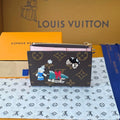 lV Lisa Wallet Vivienne Wintery Travel Brown Monogram Canvas 274900
