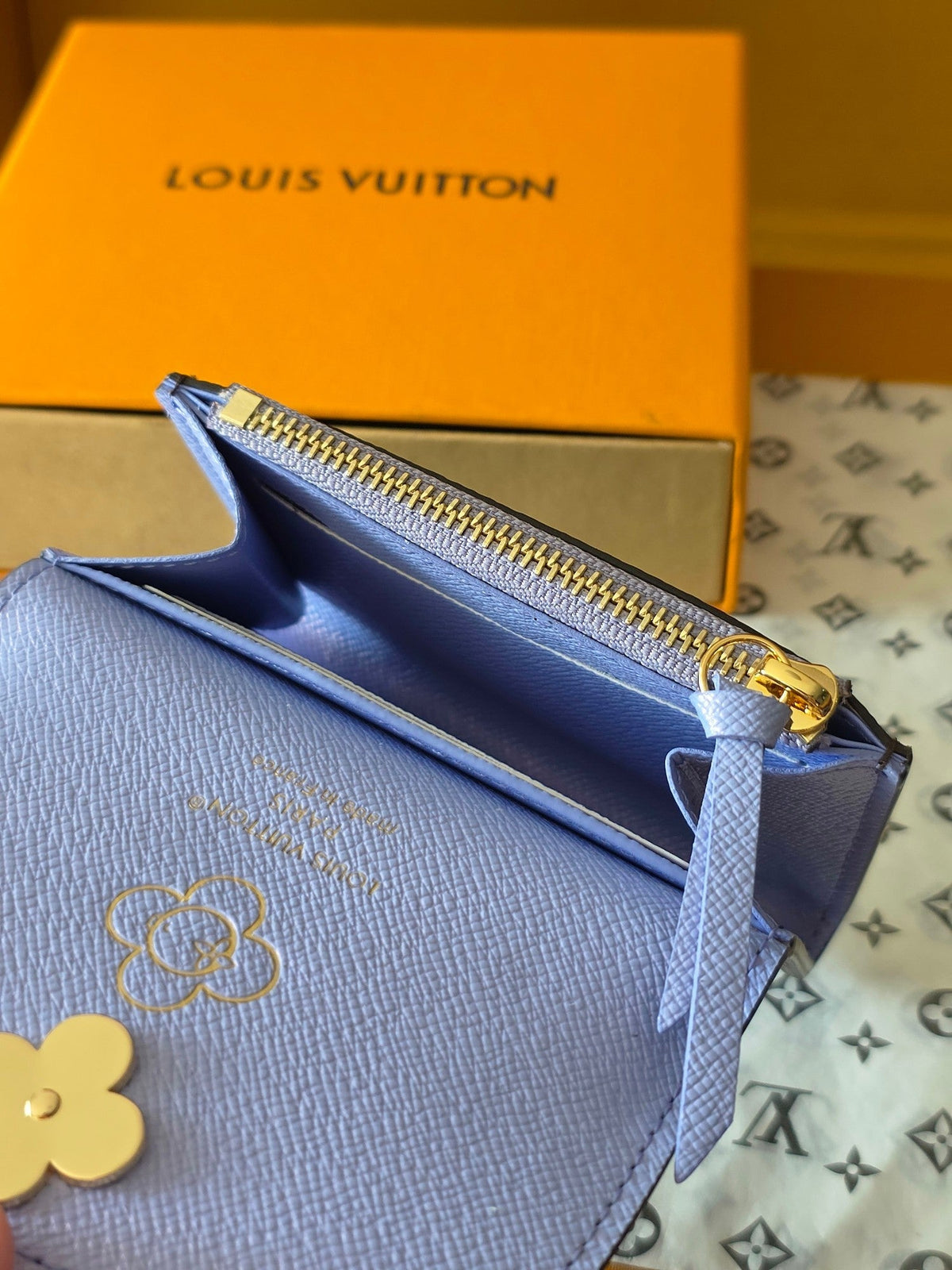 LV Christmas Collection Rosalie Wallet Brown Monogram Canvas 274906