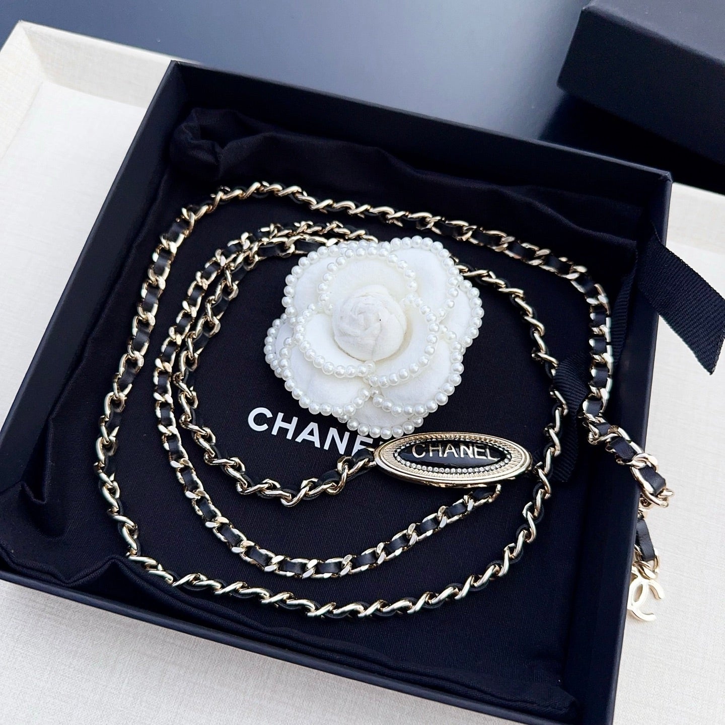 CC Waist Chain With Leather 199996