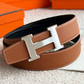 HM H 5382 38mm Belt Black Brown Leather 188232
