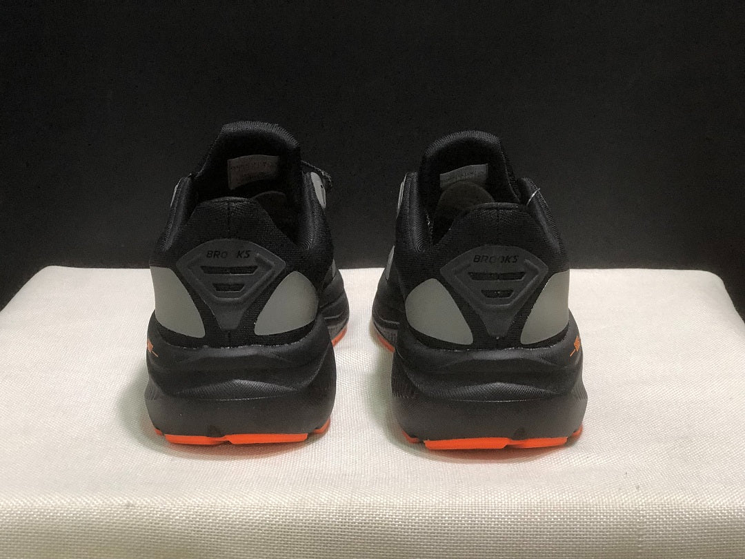 Brooks Ghost 17 Neutral Road Running Shoes Black Grey Orange