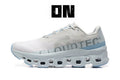 On Running Cloudmonster Sneakers White | Light blue