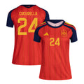 Marc Cucurella 24 Women's Spain National Team 2026 Home Jersey - Red
