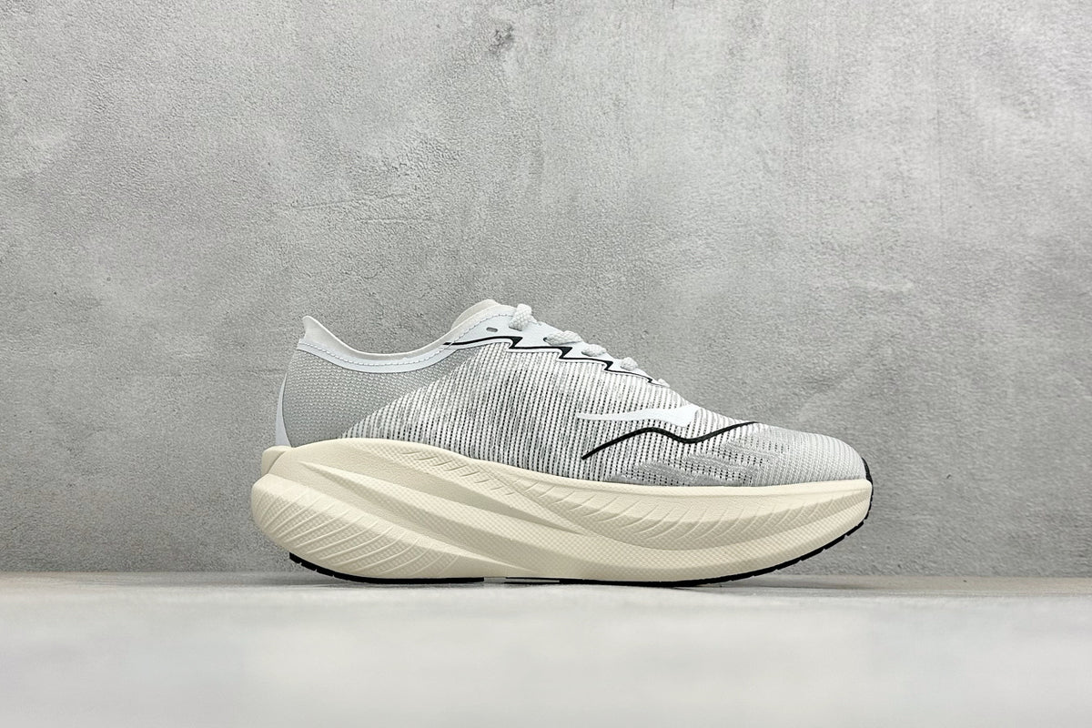 HOKA Mach X 2 White Grey Racing Running Shoes