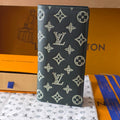 LV Brazza Wallet 19 Dark Grey Calfskin 274805