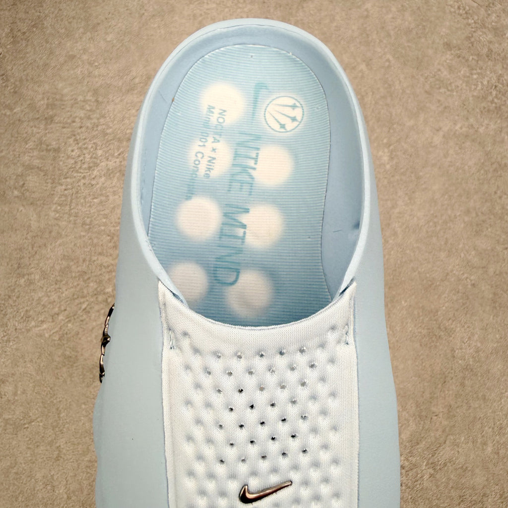 Nike x Fragment x Chrome Hearts Mind 001 Light Blue Unisex Slide HY5028-001