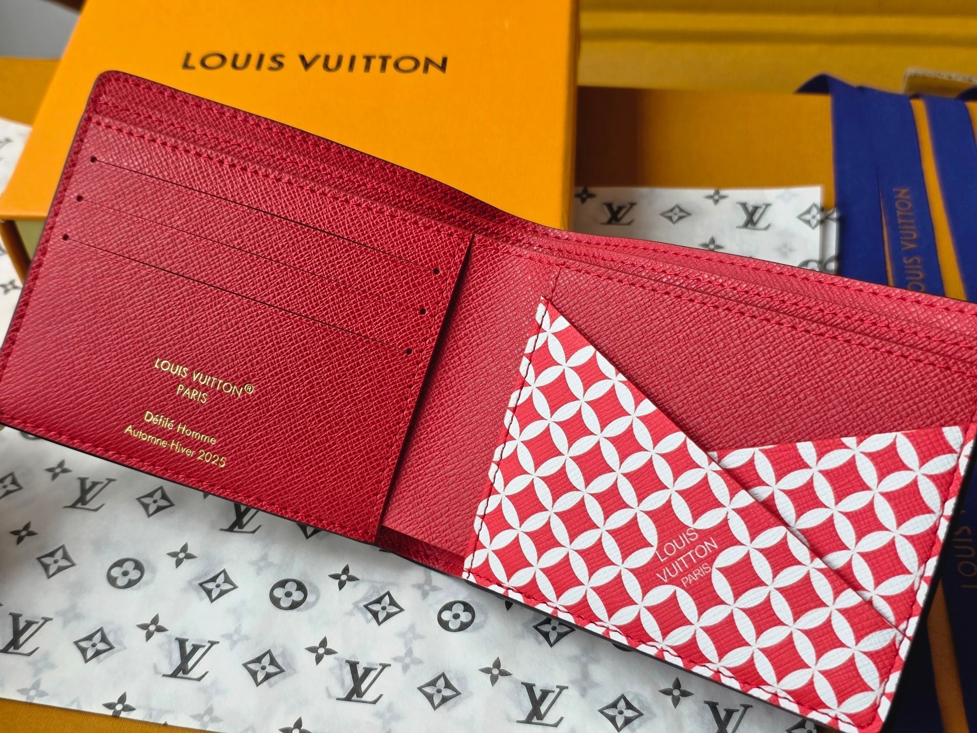 LV Collaboration Short Wallet  Brown PVC Fabric with Leather 274752