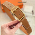 HM 35mm Romain Belt Gold Brown Epsom Leather 200631