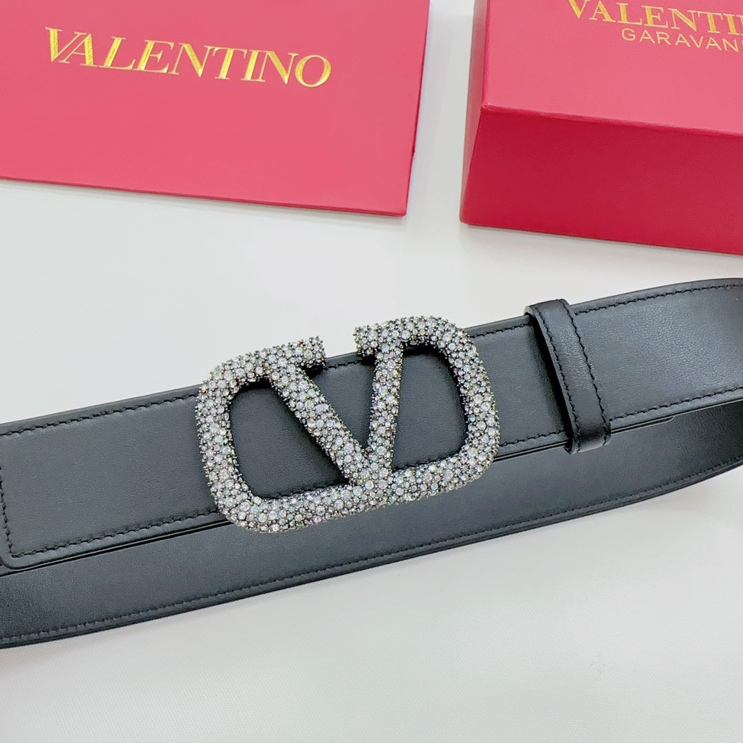 Garavani Reversible VLogo Signature Belt 40mm Black Leather 200696