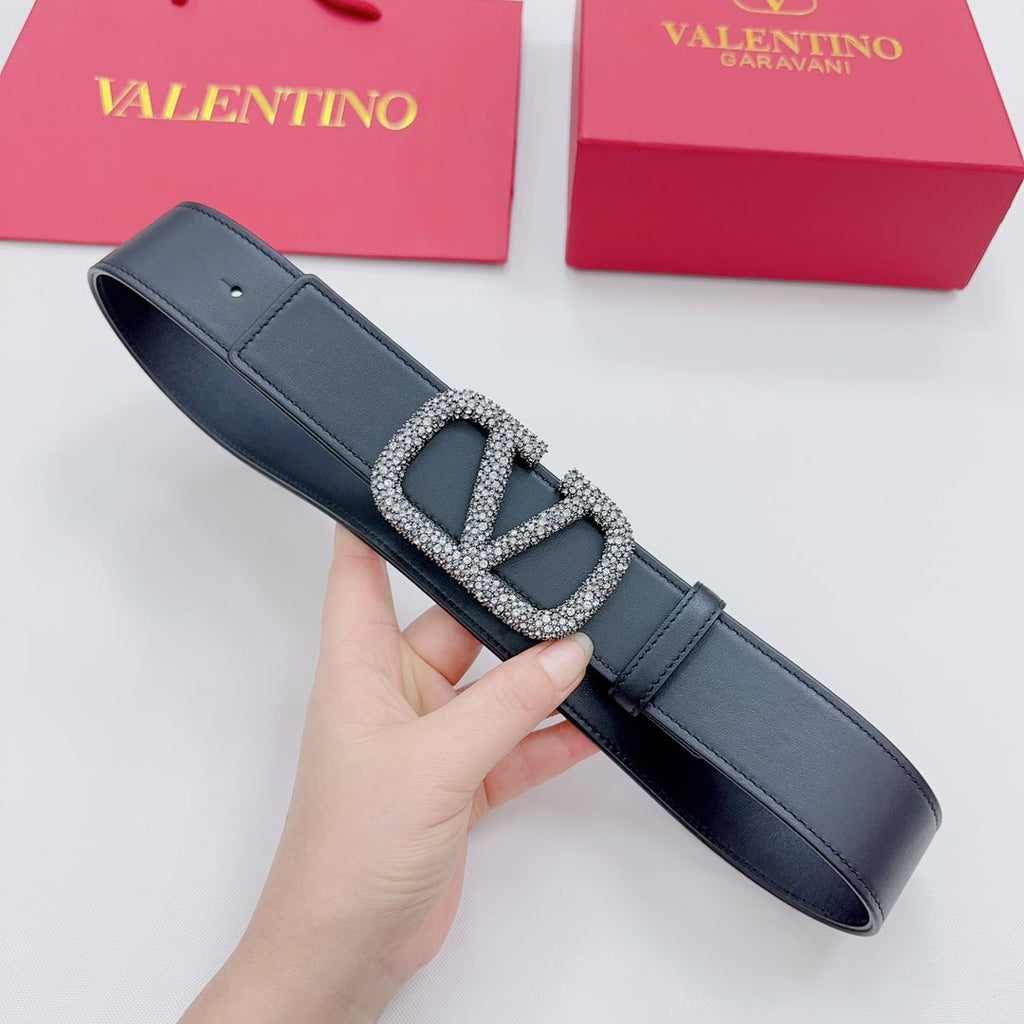 Garavani Reversible VLogo Signature Belt 40mm Black Leather 200696