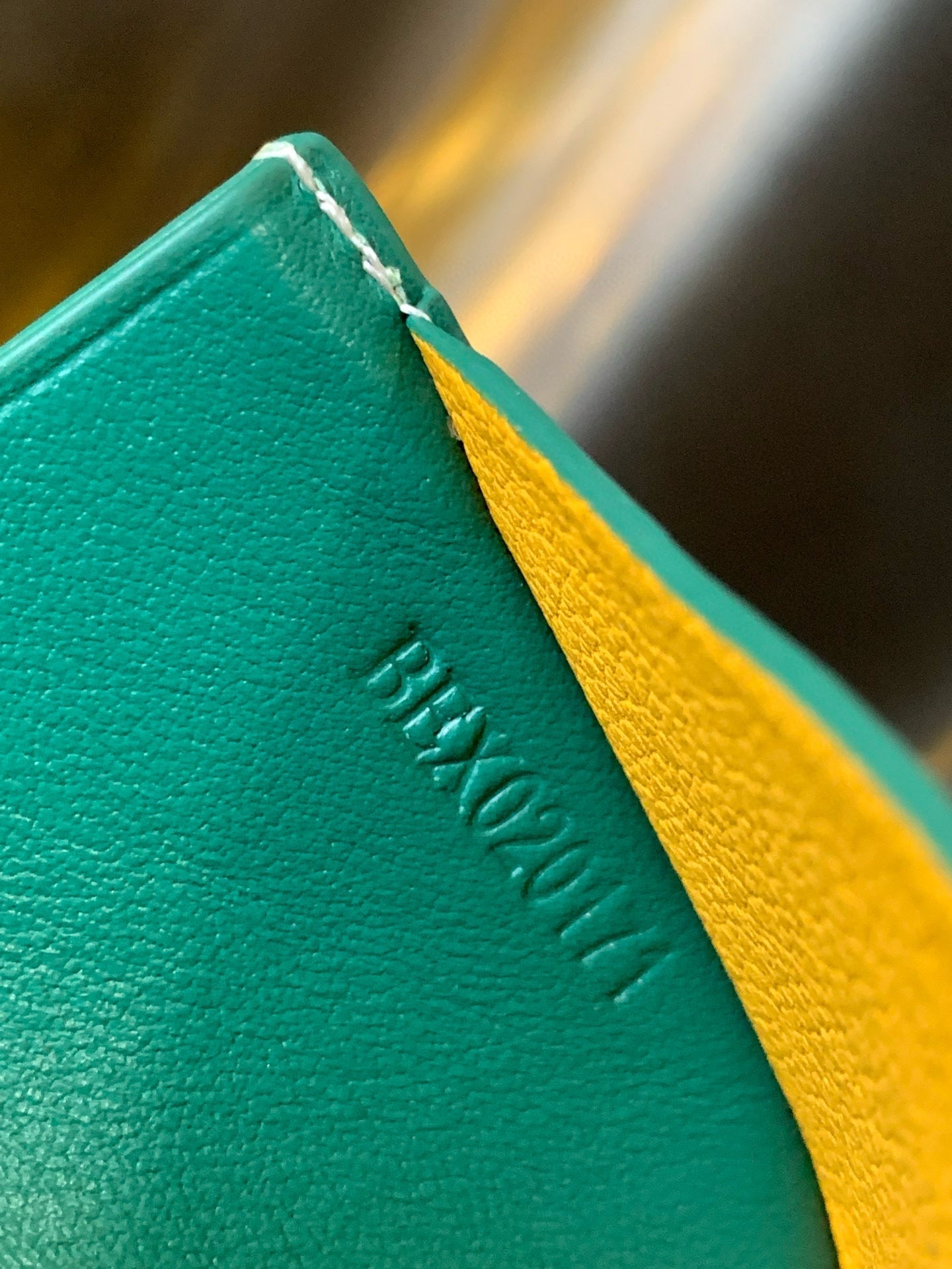 Goya Saint-Sulpice Card Wallet 11cm Green Canvas