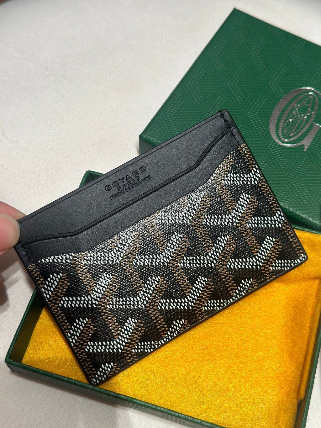 Goya Saint-Sulpice Card Wallet 11cm Black Canvas