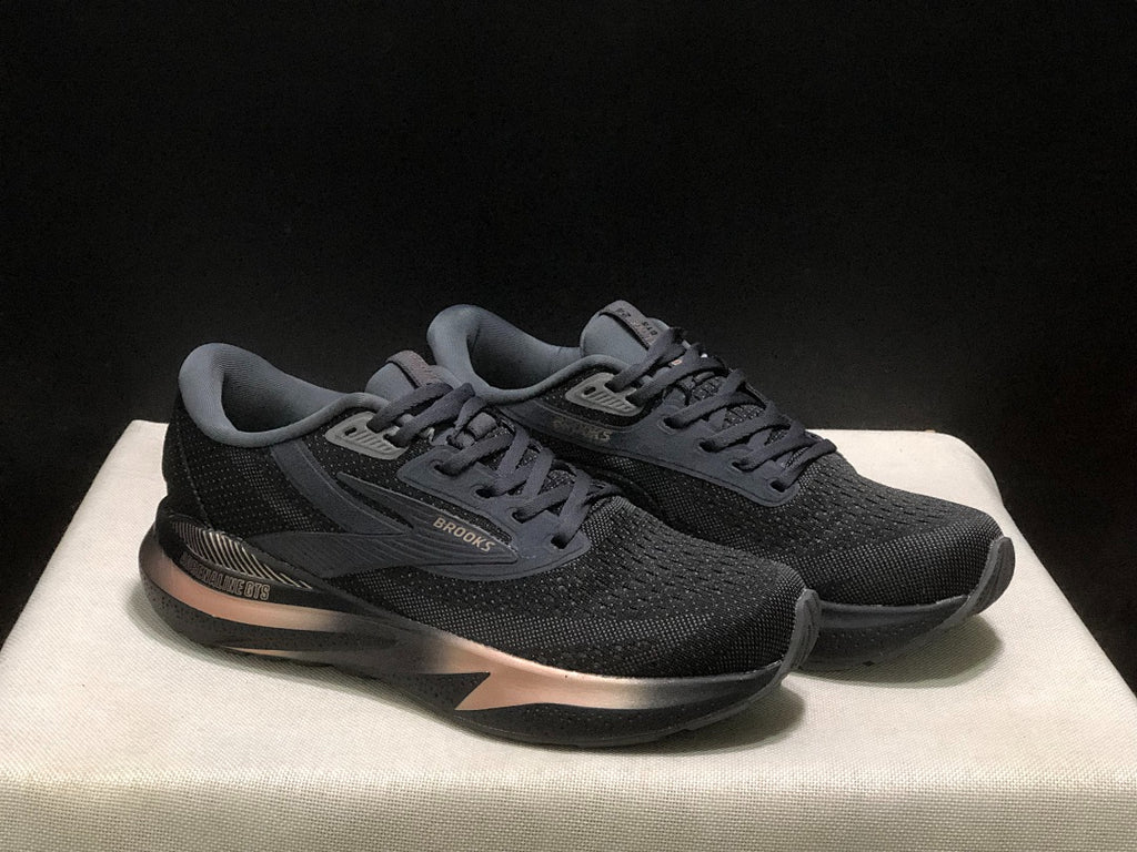 Brooks Adrenaline GTS 24 Support Road Running Shoes Black Rose Gold