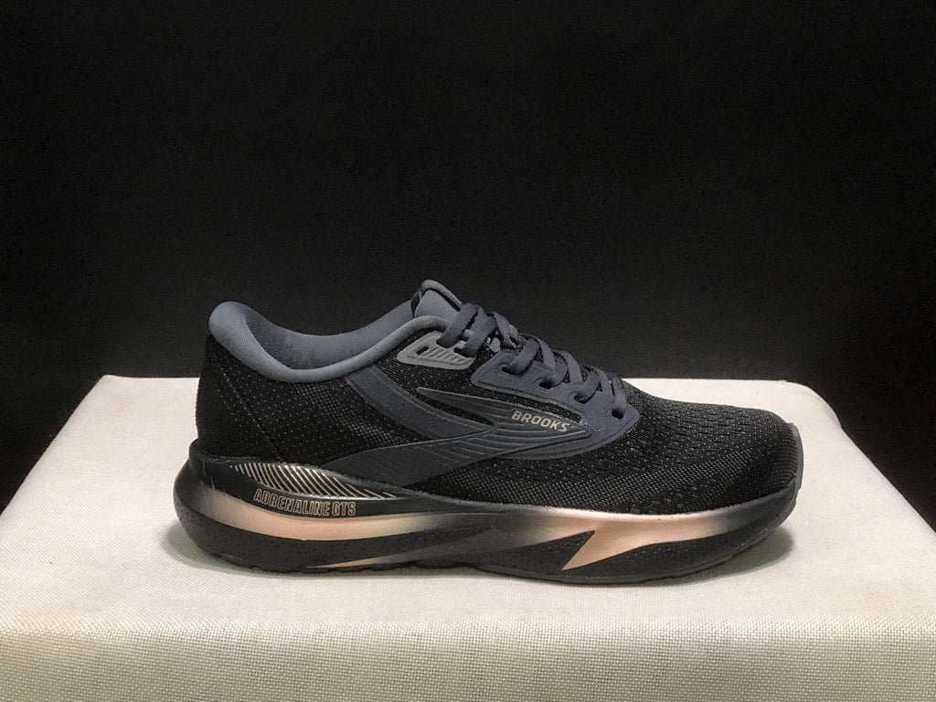 Brooks Adrenaline GTS 24 Support Road Running Shoes Black Rose Gold