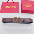 Garavani Reversible VLogo Signature Belt 40mm Black Brown Leather 200701