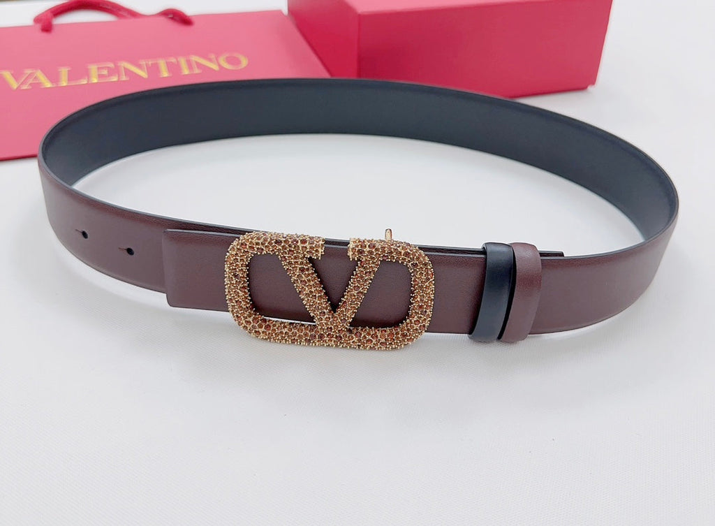 Garavani Reversible VLogo Signature Belt 40mm Black Brown Leather 200701
