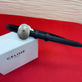 Celine Teen Maison Belt 2.5cm Black Sliver Calfskin 201440