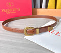 Valentino VLogo Signature Belt 2.0cm Brown Cowhide 202892