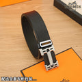 HM Constance Belt 38mm Black Togo Leather 619663