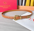 Valentino VLogo Signature Belt 2.0cm Tan Brown Cowhide 202889