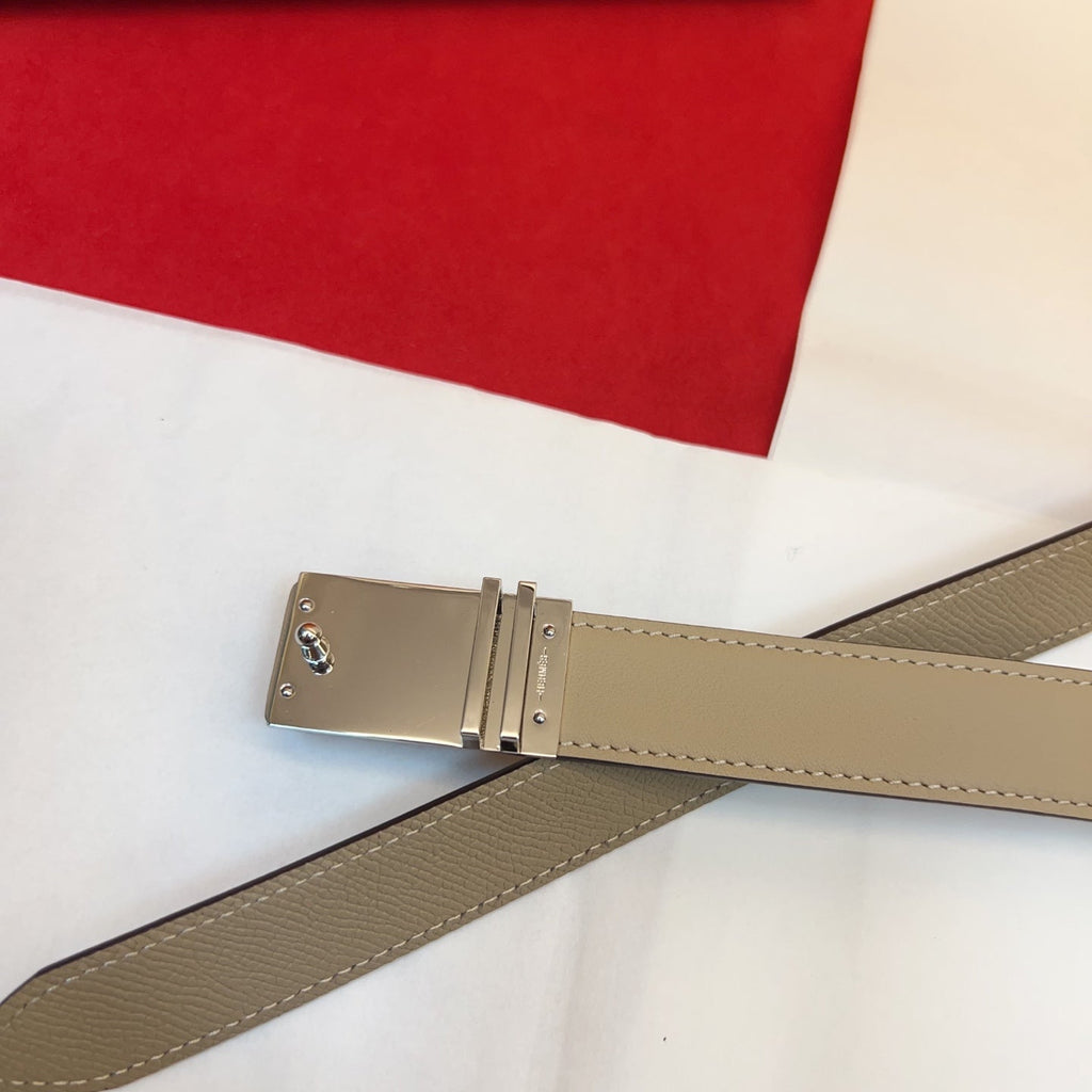 HM Elan Pocket Belt Khahi Sliver Calfskin 202788