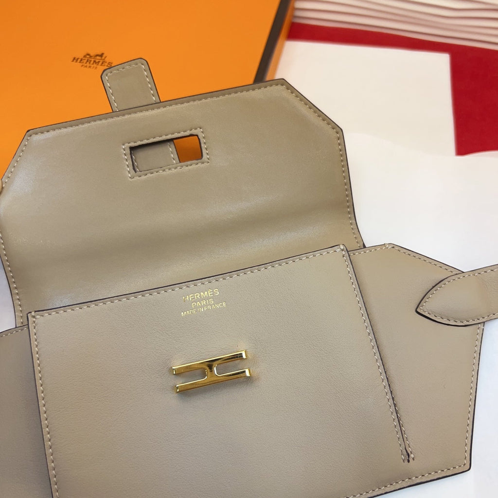 HM Elan Pocket Belt Khahi Gold Calfskin 202787