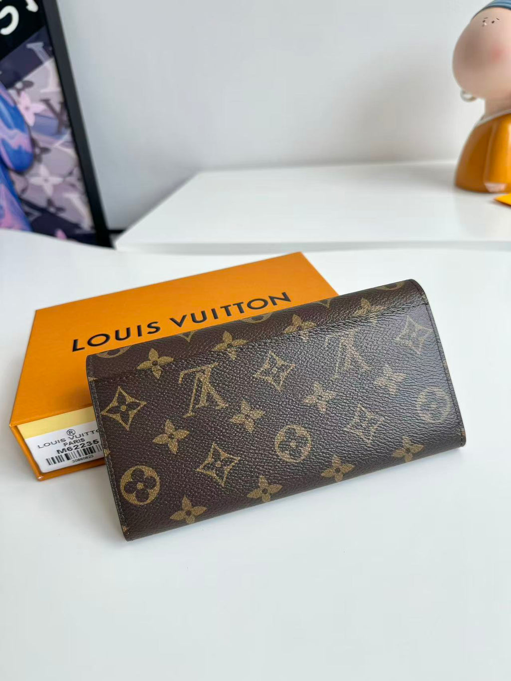 LV Sarah Wallet 19 Brown in Monogram Cowhide
