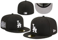 Men's Los Angeles Dodgers New Era Black Heaven On Earth Stadium Patch 59FIFTY Fitted Hat