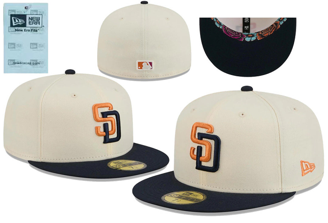Men's San Diego Padres New Era Cream/Obsidian 2026 City Connect 59FIFTY Fitted Hat