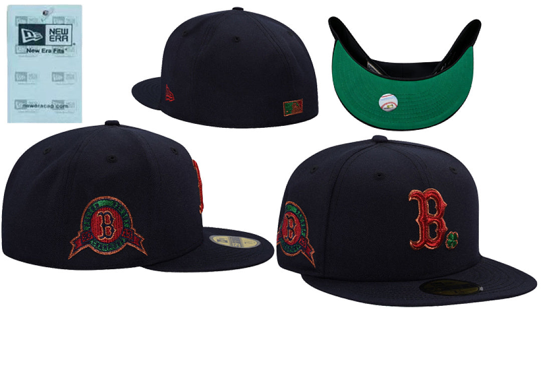 NEW ERA BOSTON RED SOX WORLD SERIES CHAMPIONS 2013 NAVY METALLIC EDITION 59FIFTY FITTED CAP