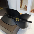 Alaia Double Bustier Belt Black Sheepskin 203564