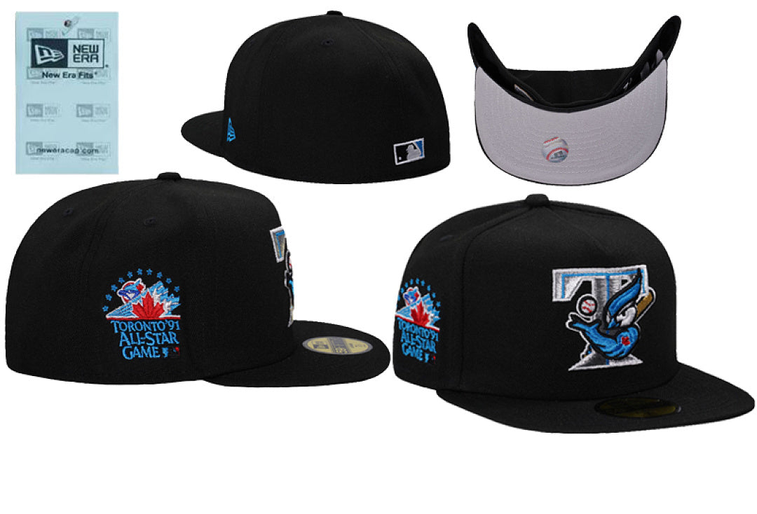 Toronto Blue Jays 30th Season 7 1/2 NWT Black Gray UV New Era Hat