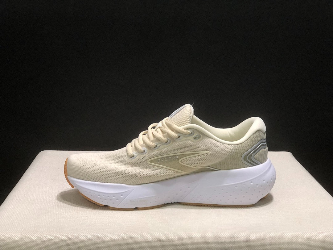 Brooks Glycerin 21 Neutral Road Running Shoes Beige Cream Gum