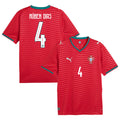 Rúben Dias 4 Portugal National Team 2026 Home Jersey - Red, Men